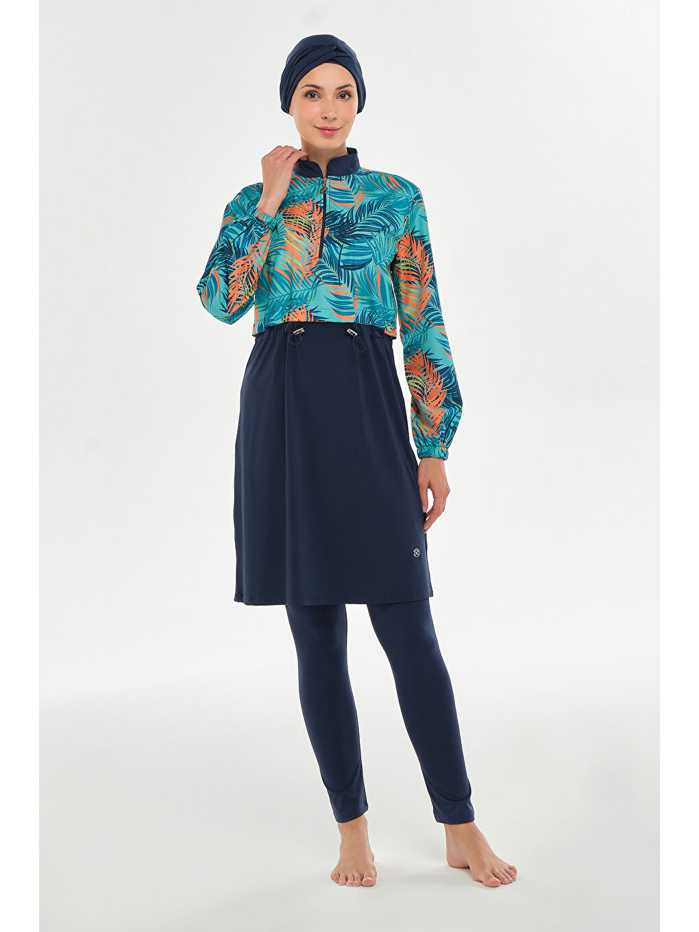 Tam Kapalı Tesettür Mayo 2403 Koyu Lacivert-1