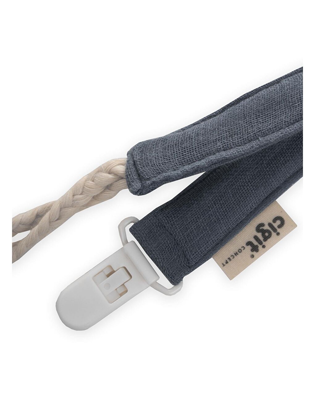 Bebek Pamuk Emzik Tutmacı 23 Cm Antrasit-1