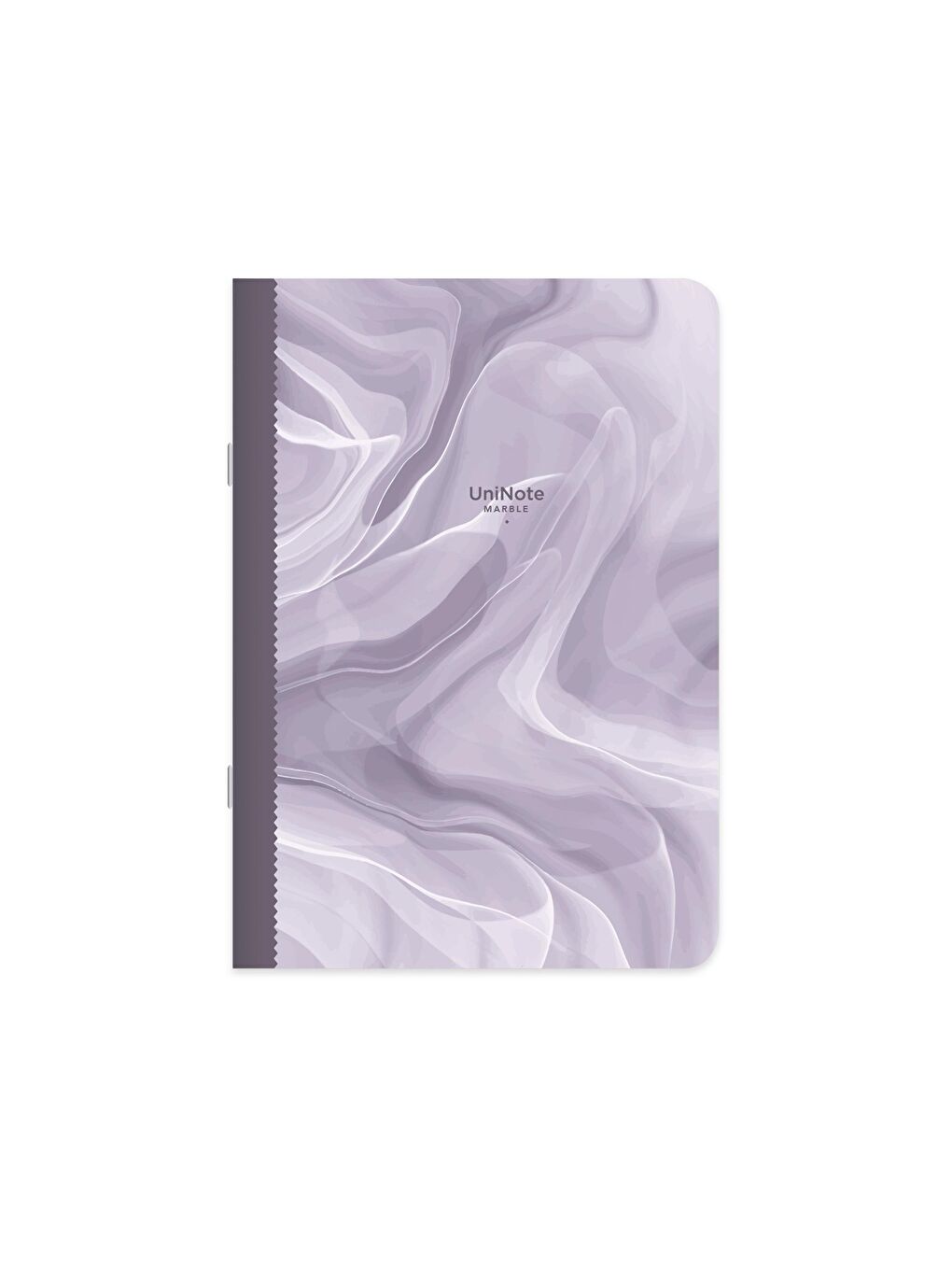 Keskin Color Mor Kareli Tel Dikişli Kuşe Kapak Uninote Marble Defter Mor 18,5x26