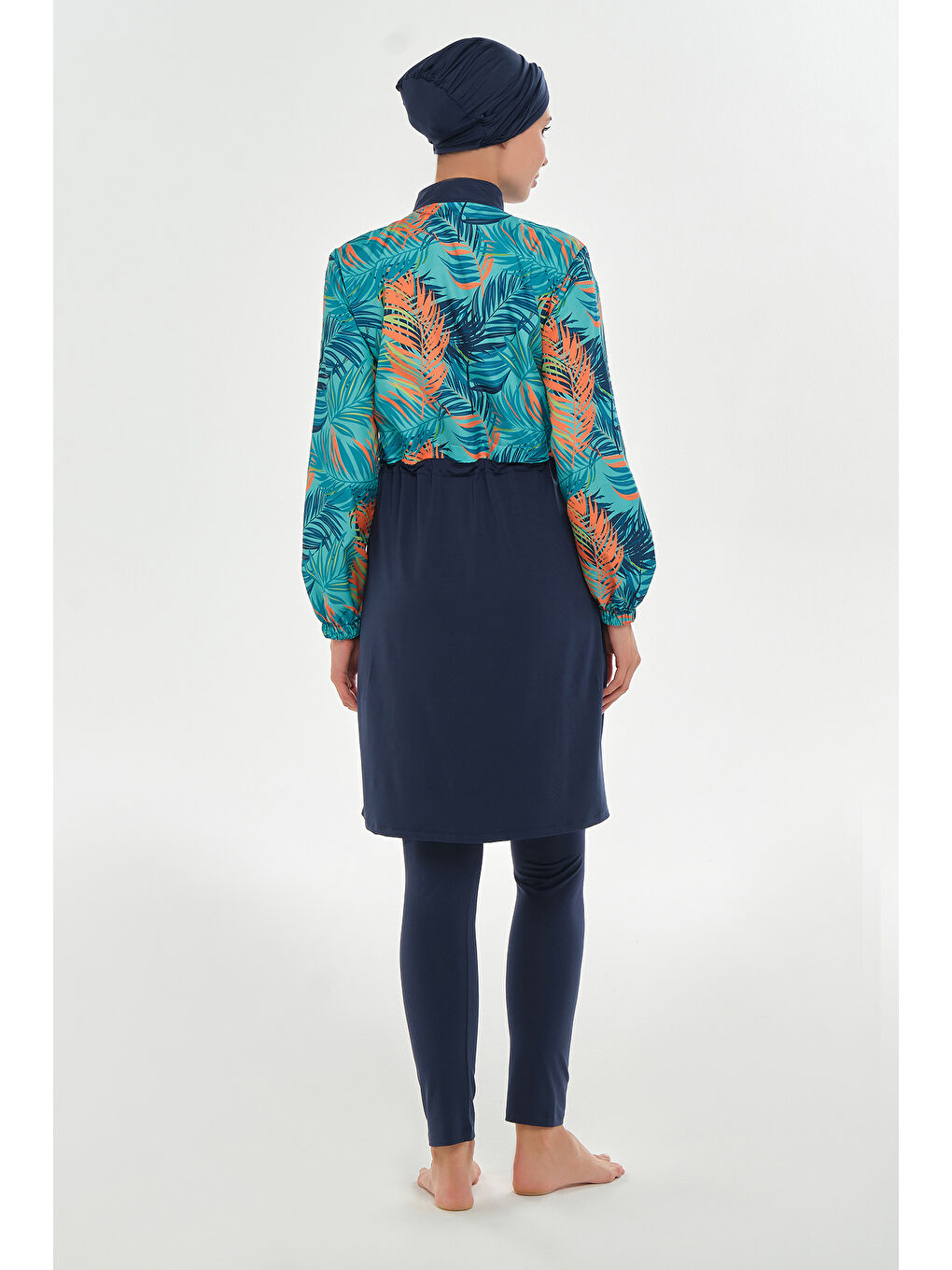 Tam Kapalı Tesettür Mayo 2403 Koyu Lacivert-4