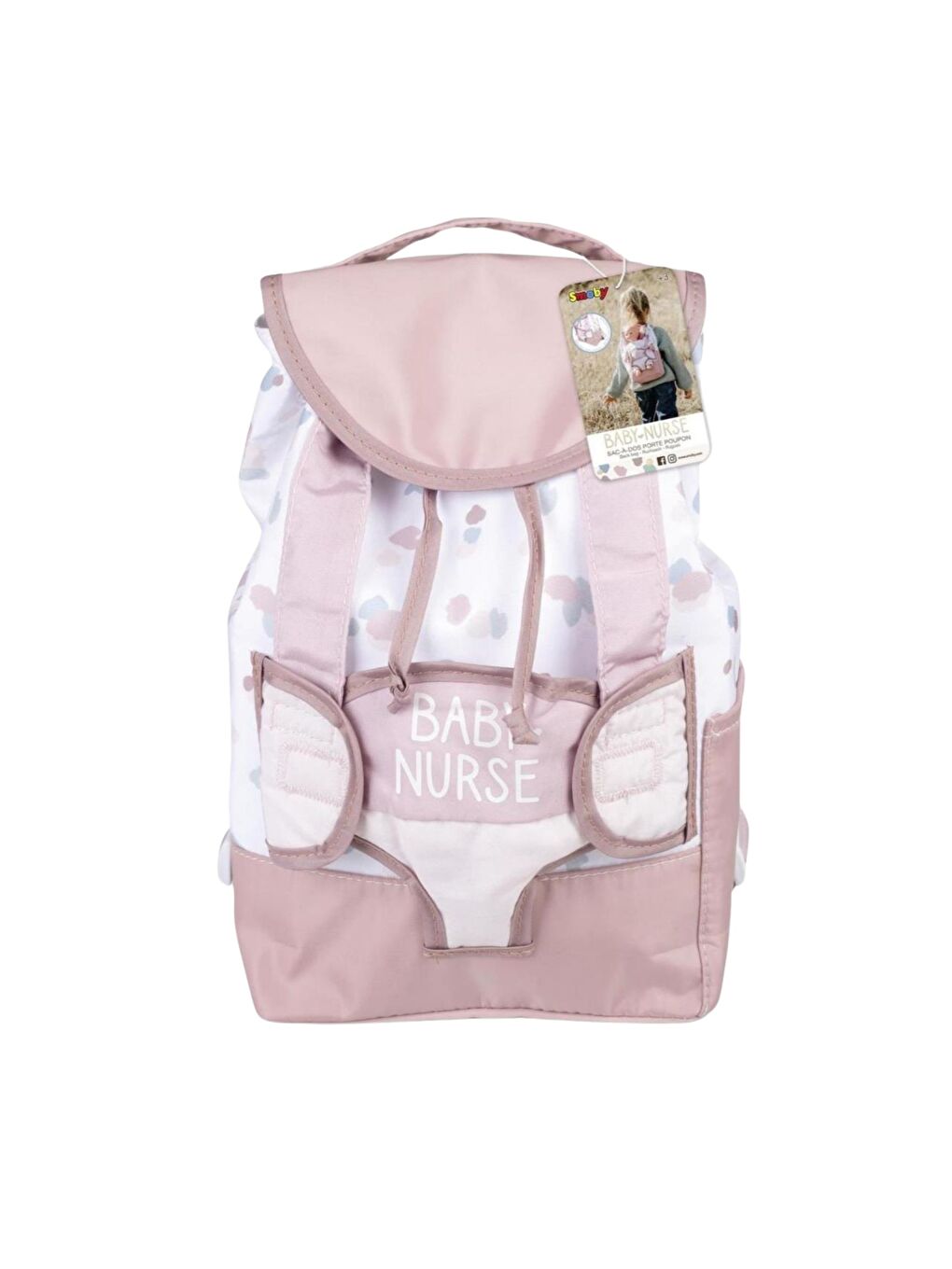 Pembe Baby Nurse Bebek Taşıyıcı Sırt Çantası