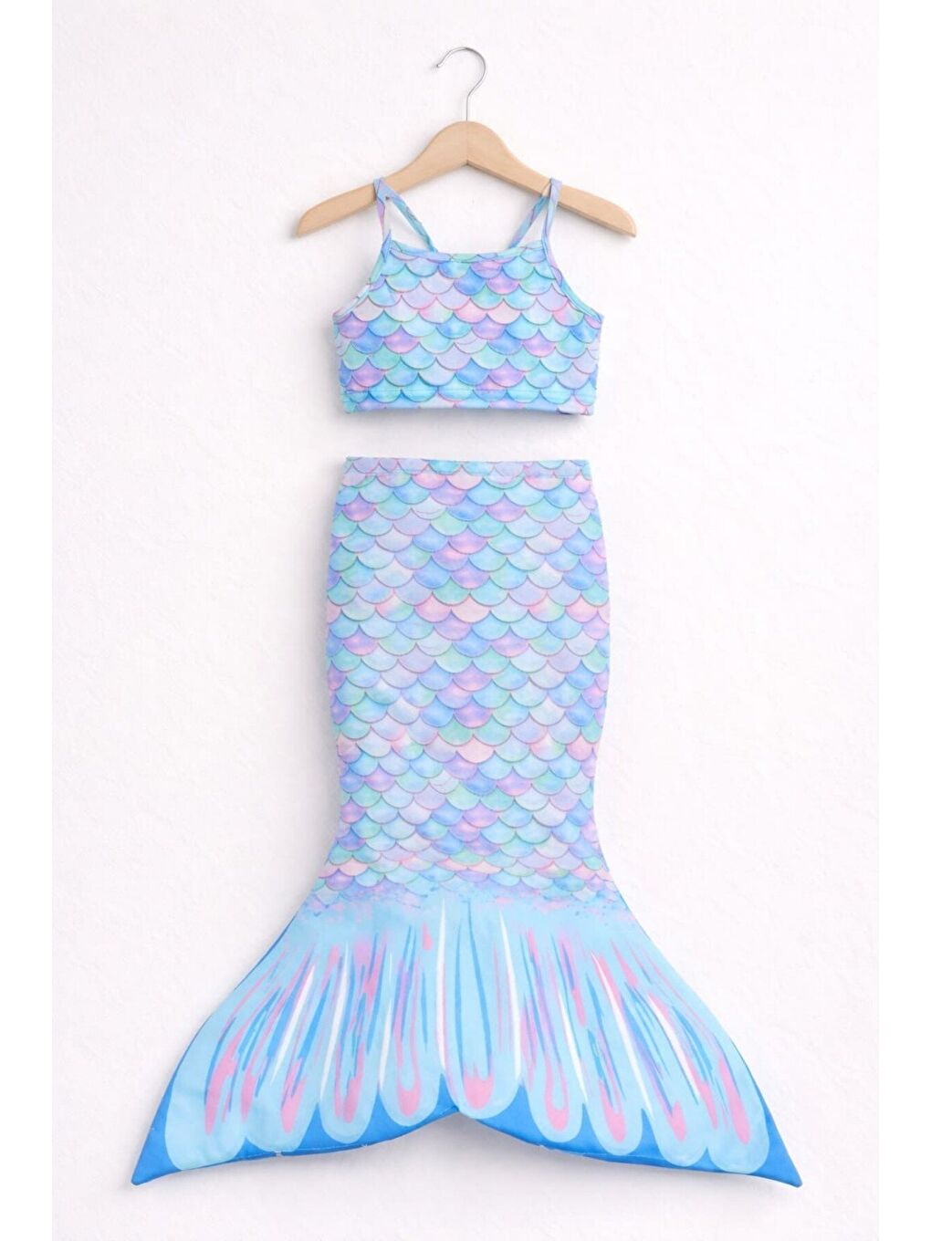 Mavi Deniz Kızı Mayo Ve Kostüm 12740