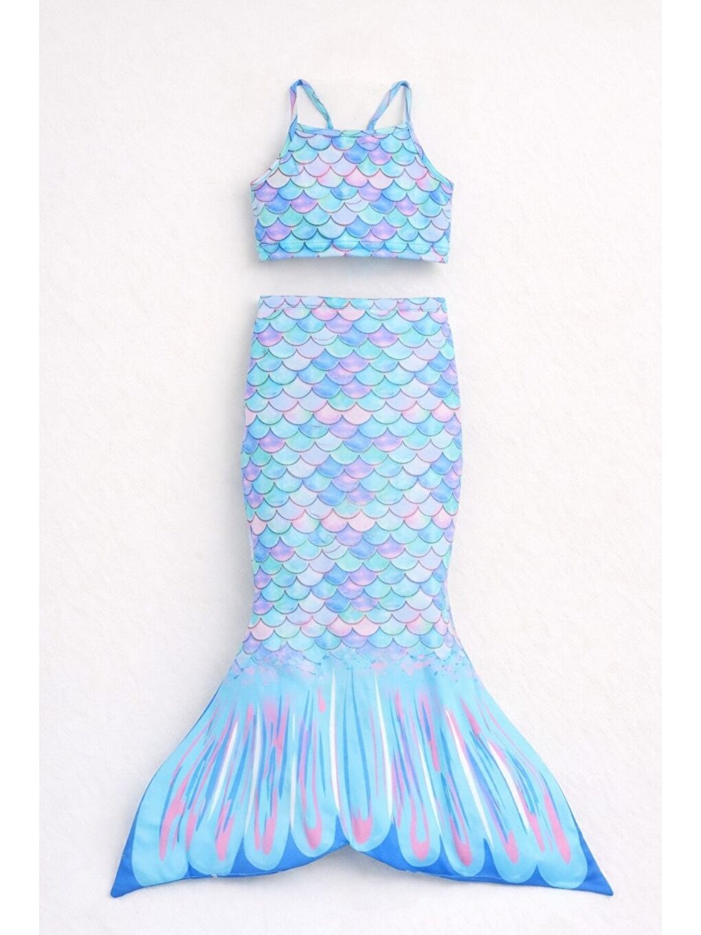 Mavi Deniz Kızı Mayo Ve Kostüm 12740-1