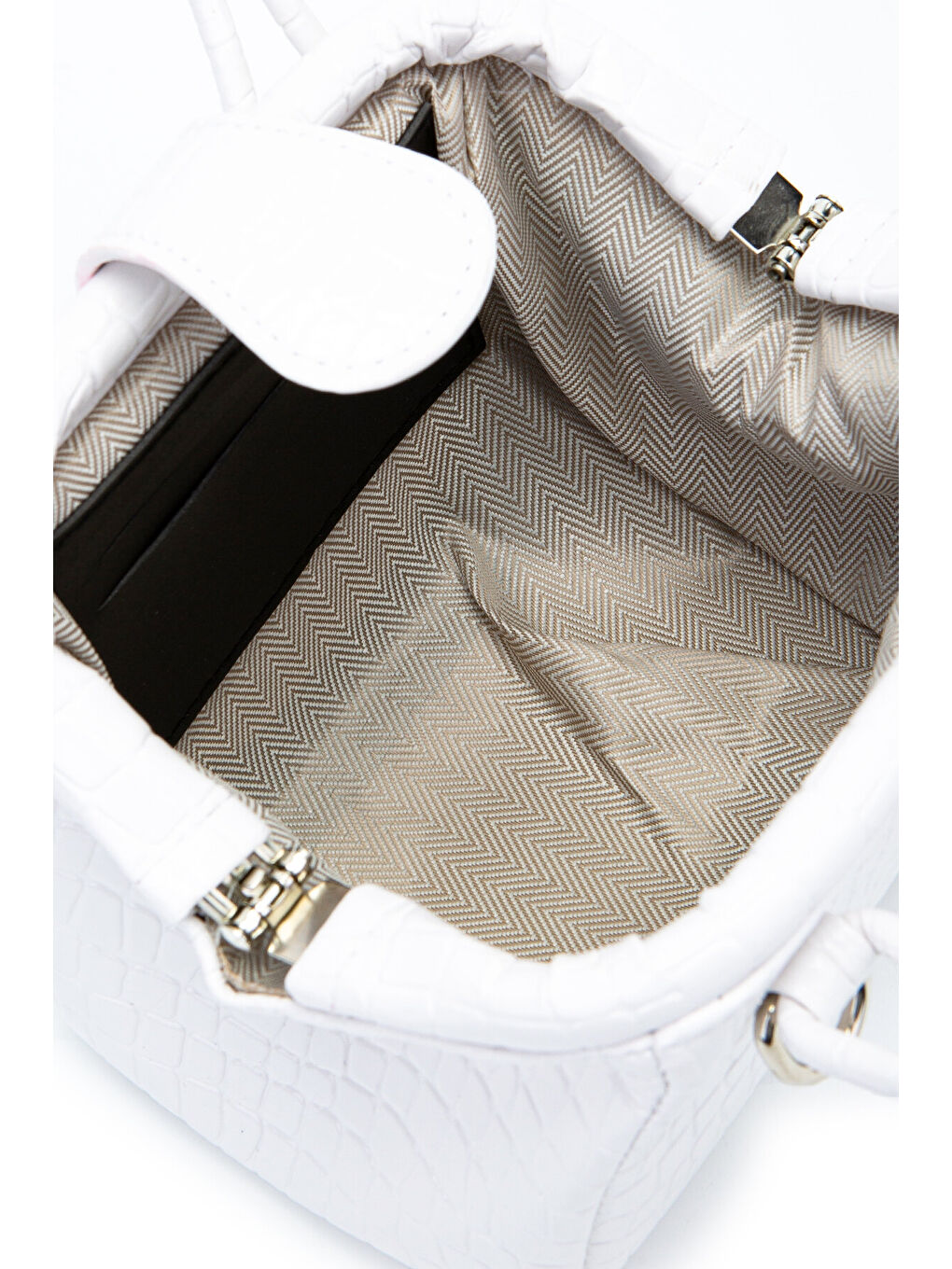 Mini Cluth Tokyo Kadın El Ve Çapraz Çanta Beyaz-5