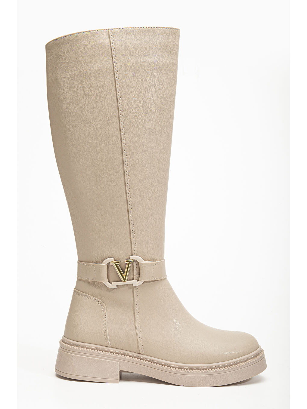 Bej Amiraa Soğuk Geçirmez Kışlık Kadın Çizme-4