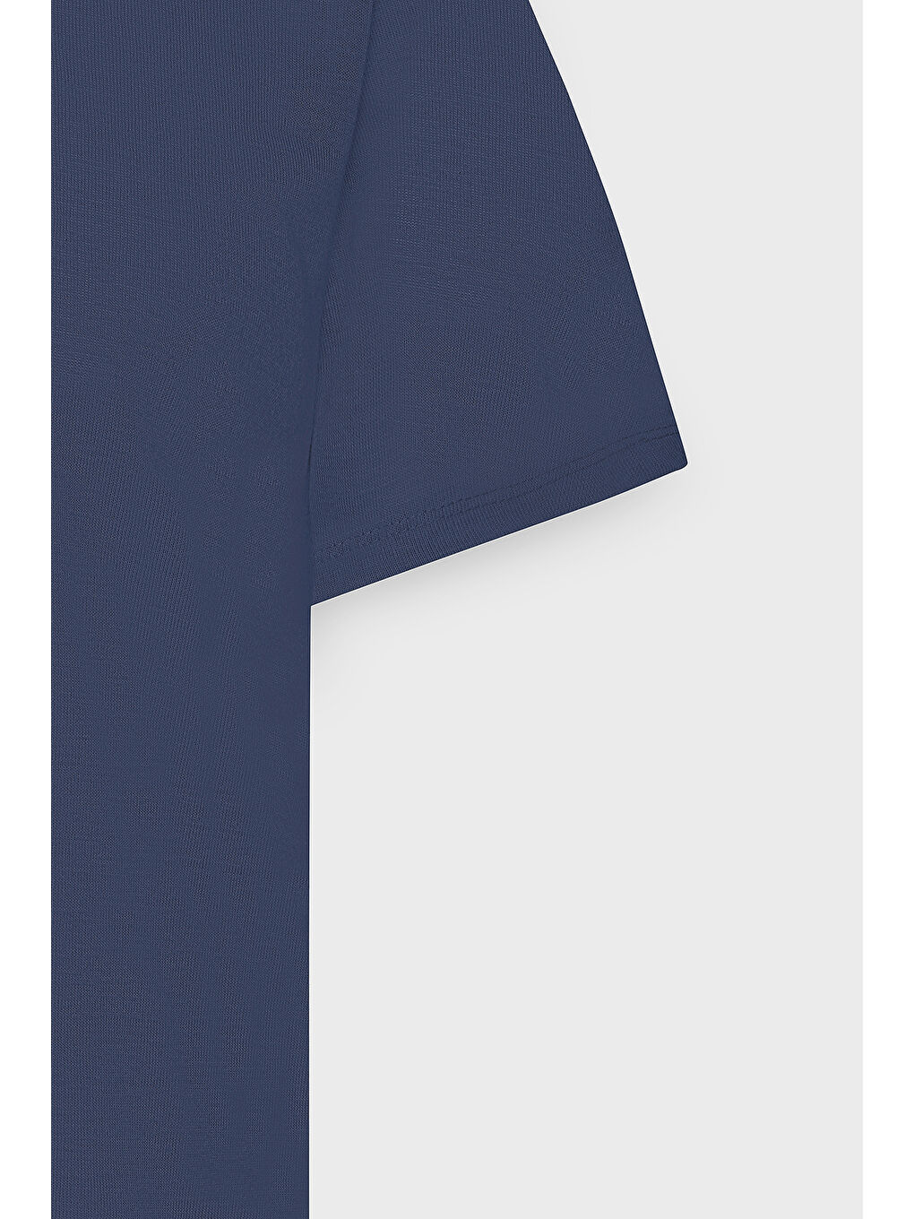 Erkek Lacivert Slim Fit Dar Kesim Polo Yaka Düz Casual Tişört-7