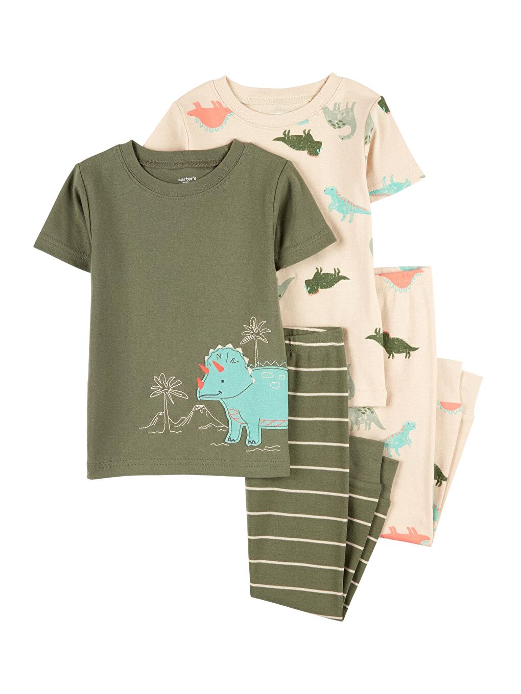 Karışık Küçük Erkek Çocuk Pijama Set 4'lü Paket