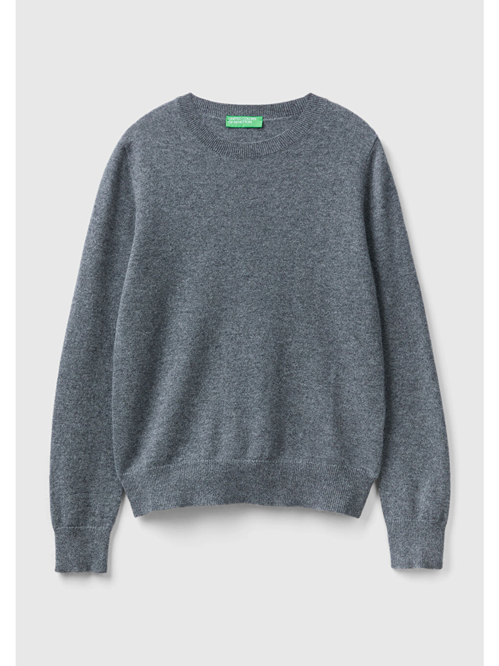 Kadın Antrasit Melanj %100 Kaşmir Kazak-1