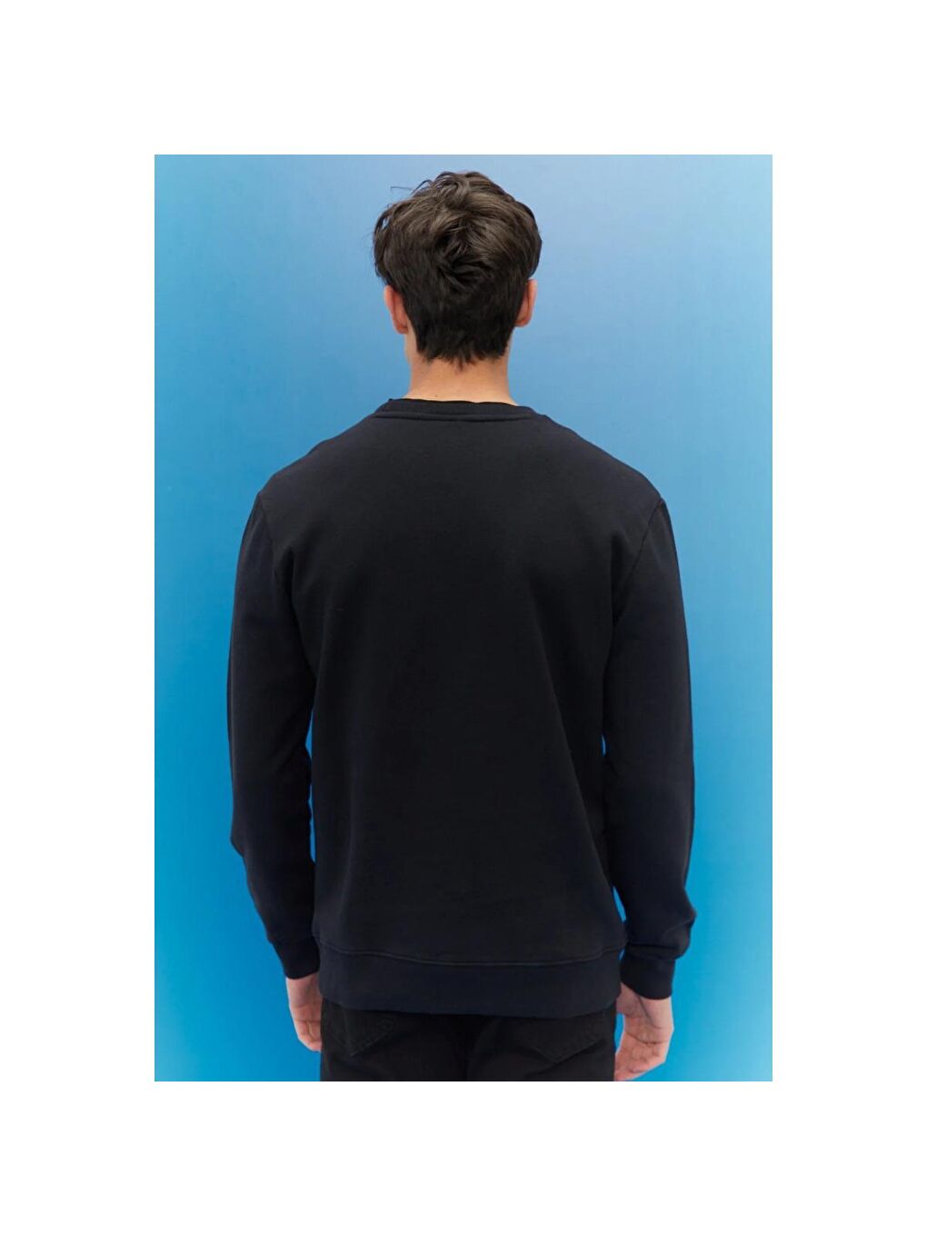 Erkek Siyah Sweatshirt-4