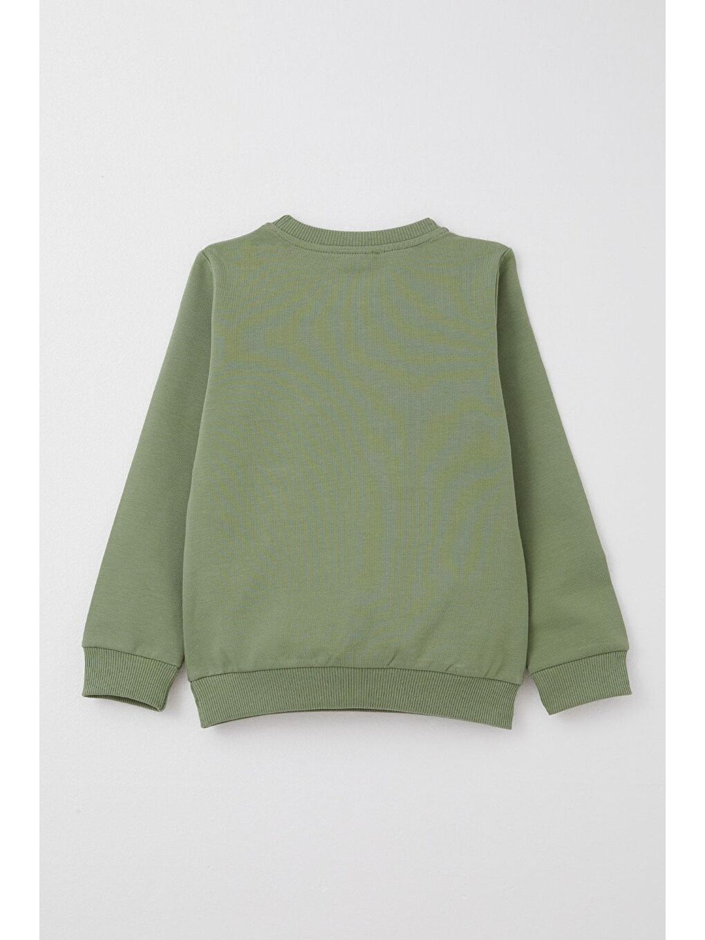 Erkek Bebek Eşofman Takım Sevimli Ayıcık Desenli Kanguru Cepli Haki Yeşil (9 Ay-1 Yaş)-3