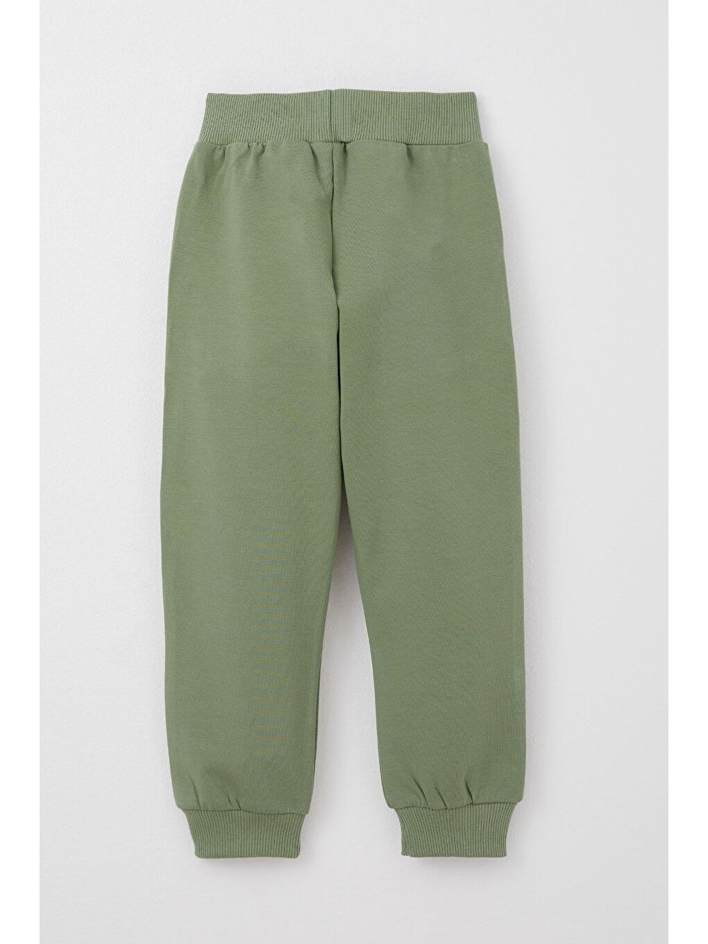 Erkek Bebek Eşofman Takım Sevimli Ayıcık Desenli Kanguru Cepli Haki Yeşil (9 Ay-1 Yaş)-4