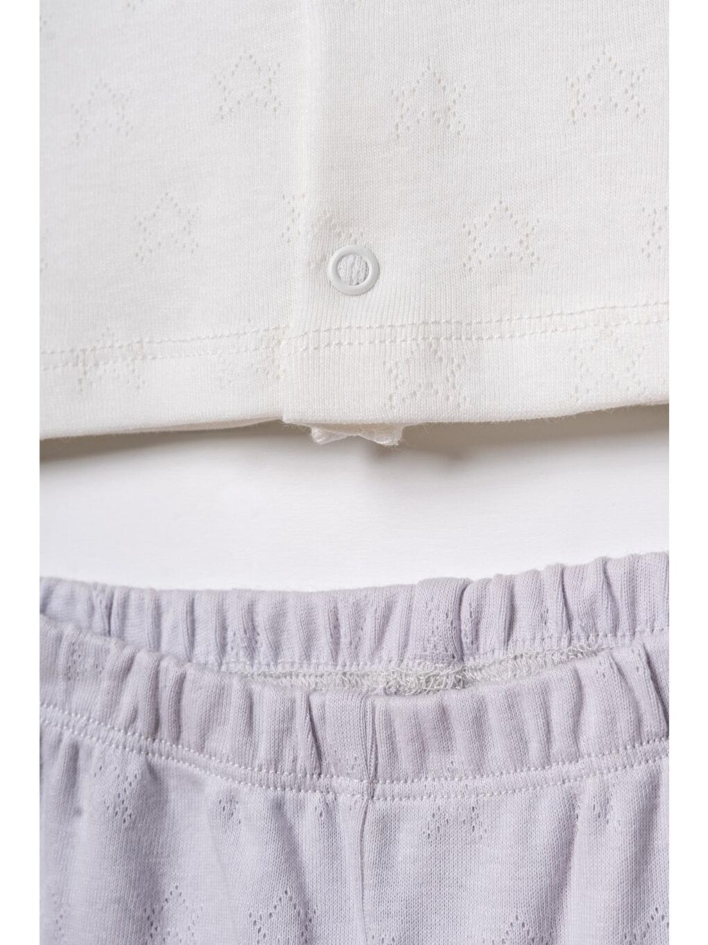 Gri Bebek Alt Üst Takım %100 Organik Pamuk , Bebek - Yenidoğan-CSYR4528-3