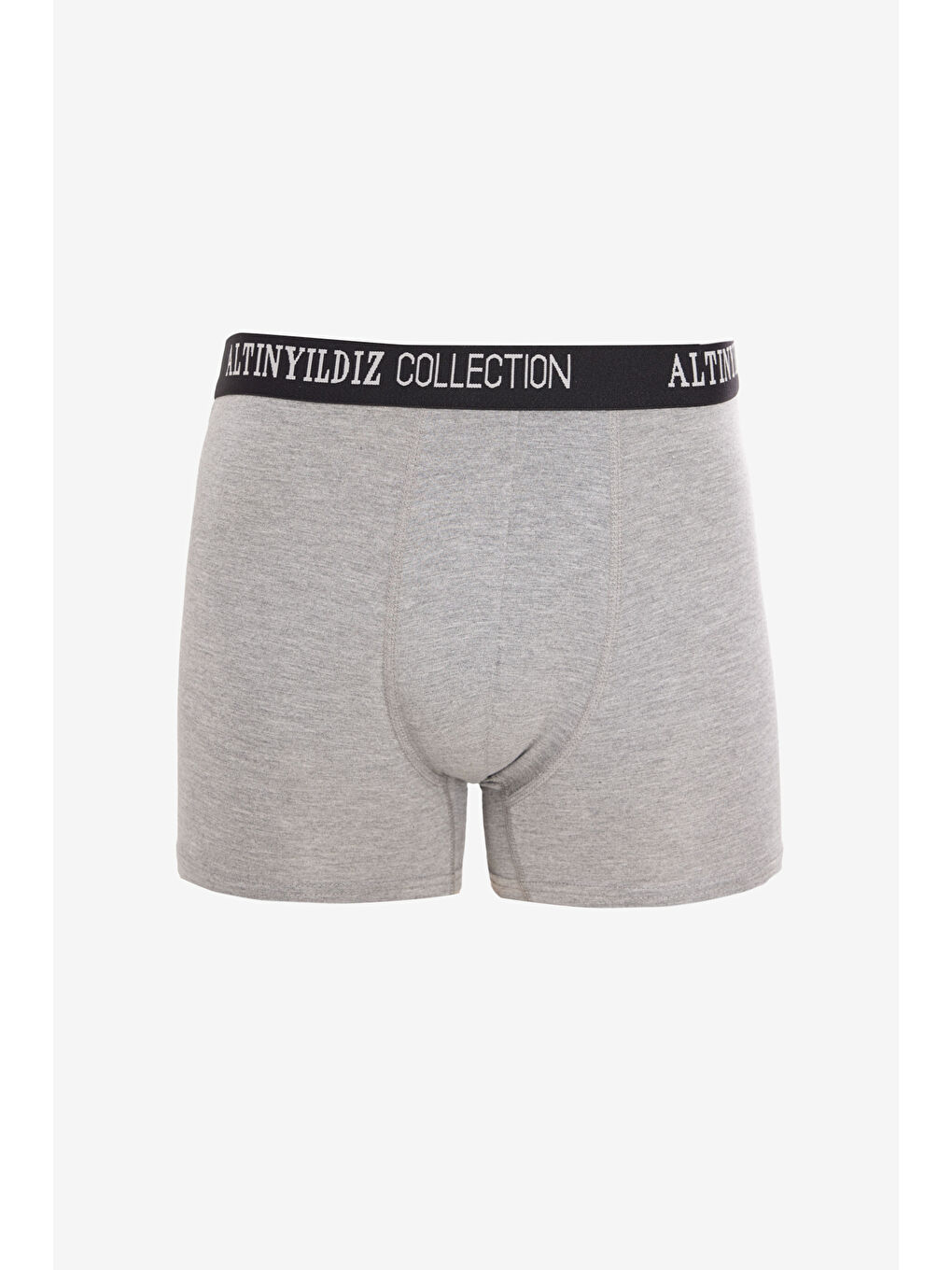 Erkek Gri Yumuşak Dokulu 2'li Paket Boxer-1