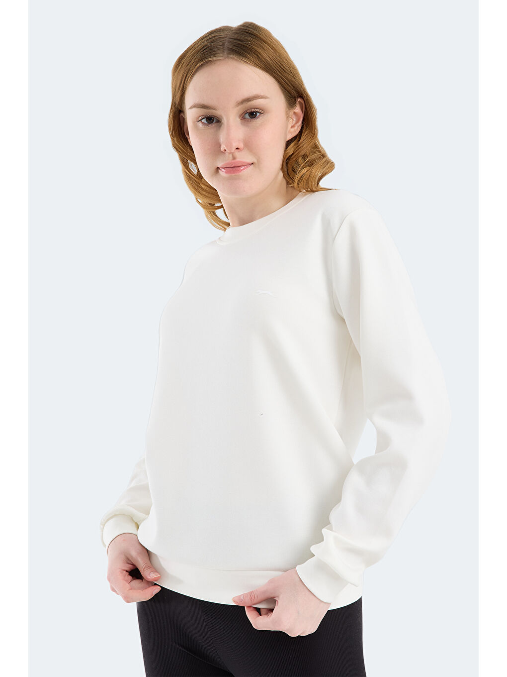 KRISTIA I Kadın Ekru Sweatshırt-4