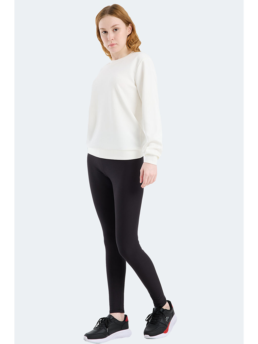 KRISTIA I Kadın Ekru Sweatshırt-5