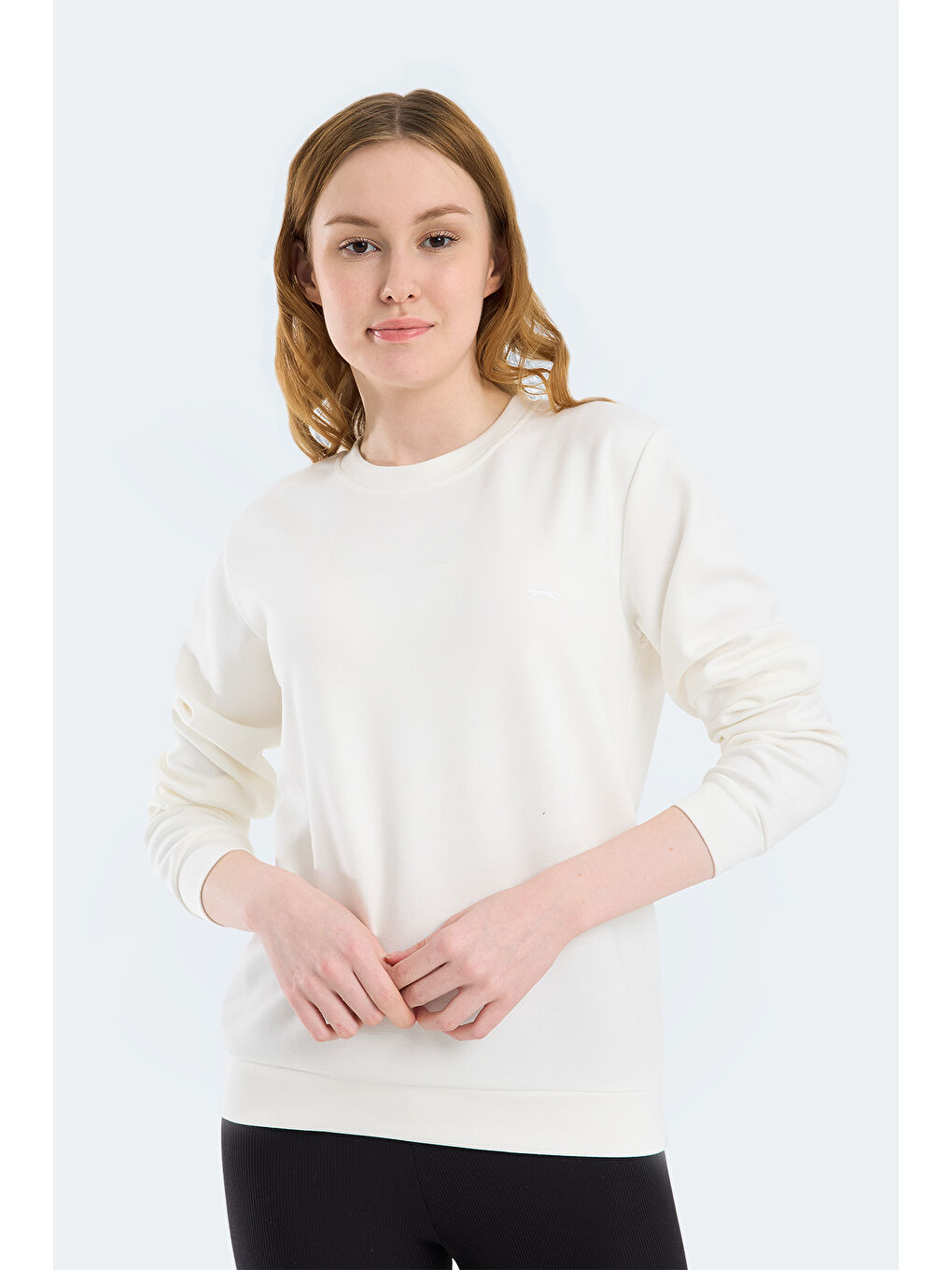 KRISTIA I Kadın Ekru Sweatshırt-6