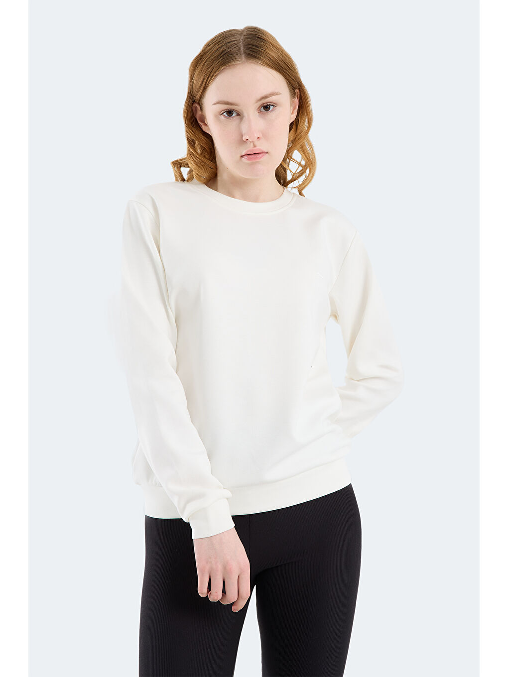 KRISTIA I Kadın Ekru Sweatshırt-7