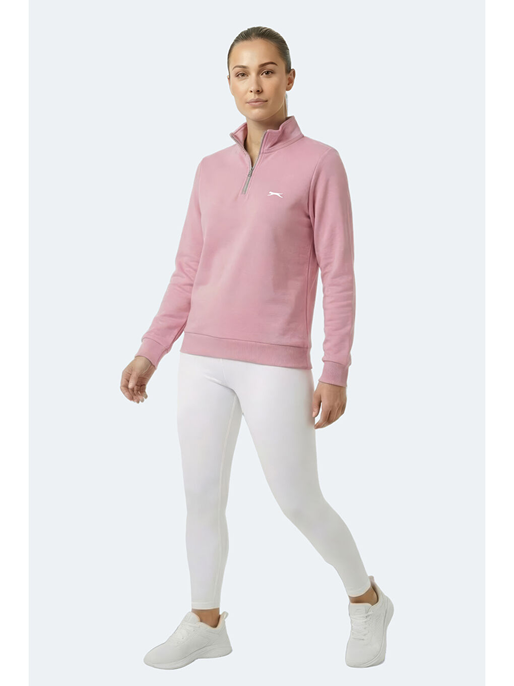 Pembe MAXIS I Kadın Gül Sweatshırt-1