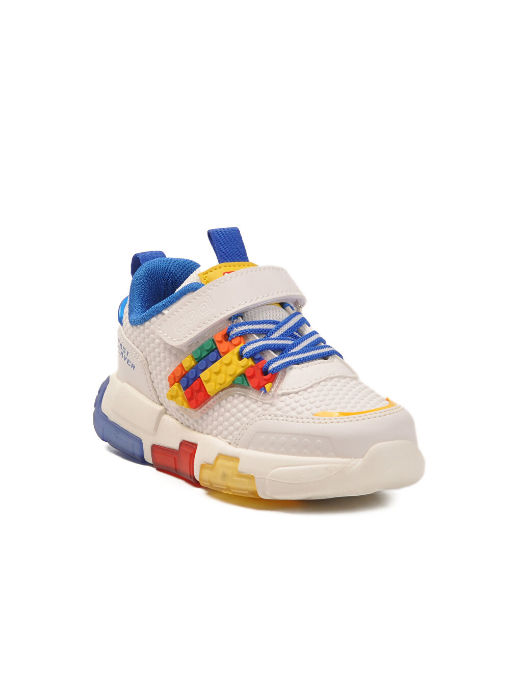 Mavi Saks Cırtlı Işıklı Hafif Erkek Çocuk Spor Ayakkabı Heros P