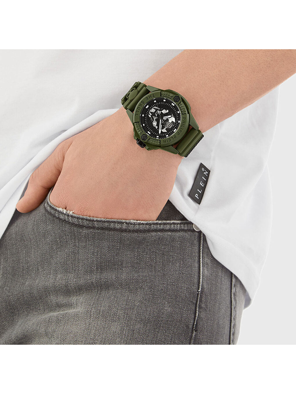 Yeşil PWUBA0423 Erkek Kol Saati-3