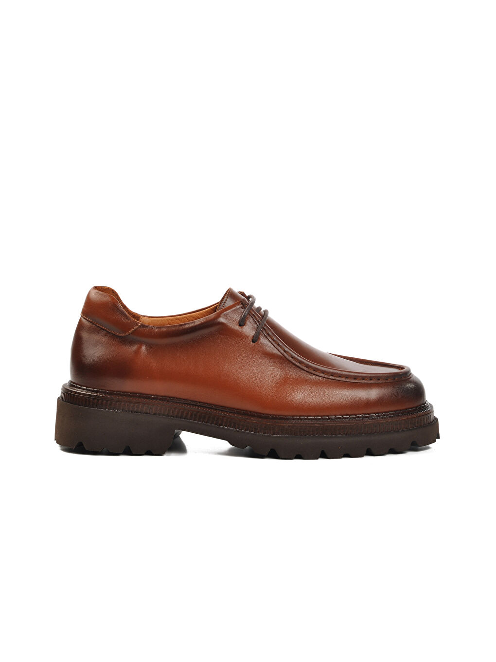 Kahverengi Taba Hakiki Deri Erkek Klasik Ayakkabı Premium 170 M