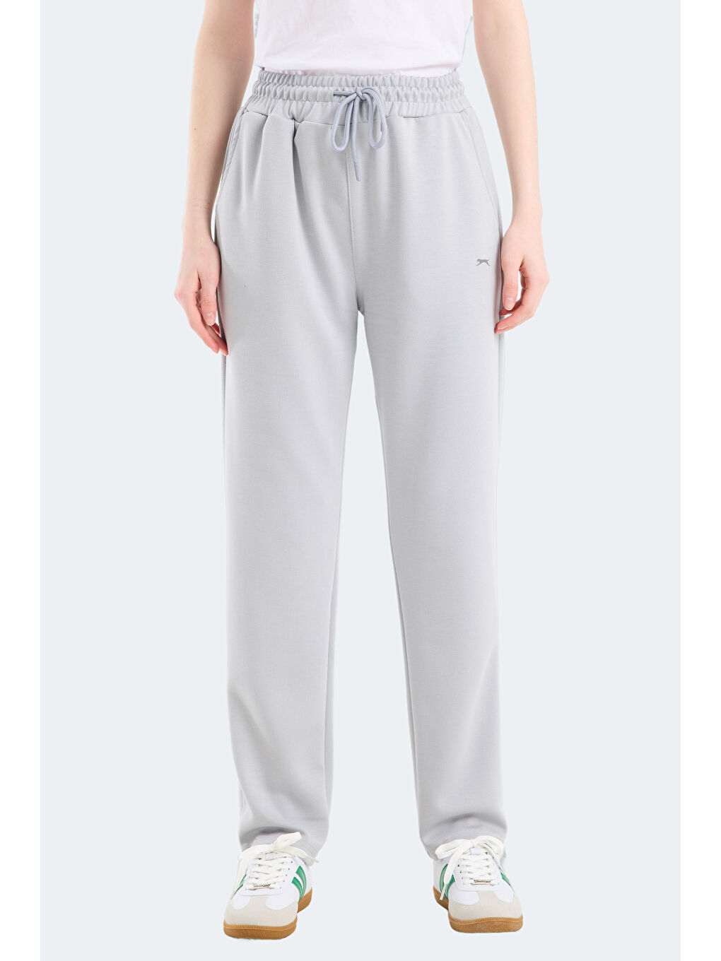 KLORAS I Kadın Cepli Gri Eşofman Altı-3