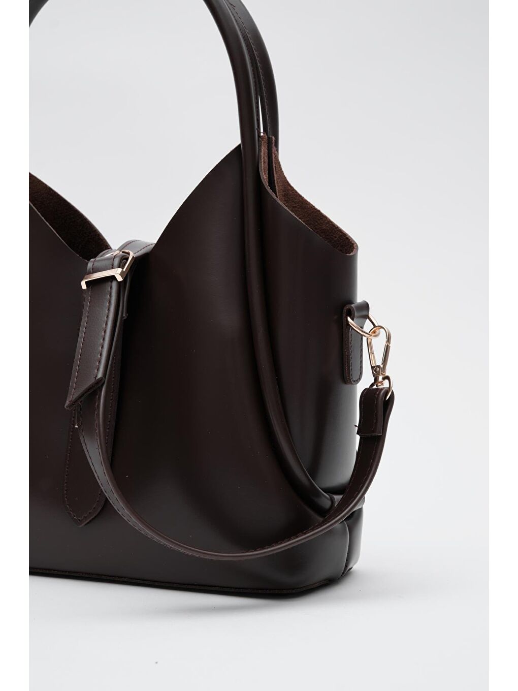 Kahverengi Cindy El Ve Çapraz Çanta Acı Kahve-3