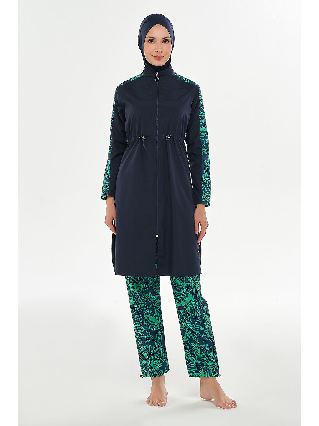 Paraşüt Tam Kapalı Tesettür Mayo 2503 Koyu Lacivert-1