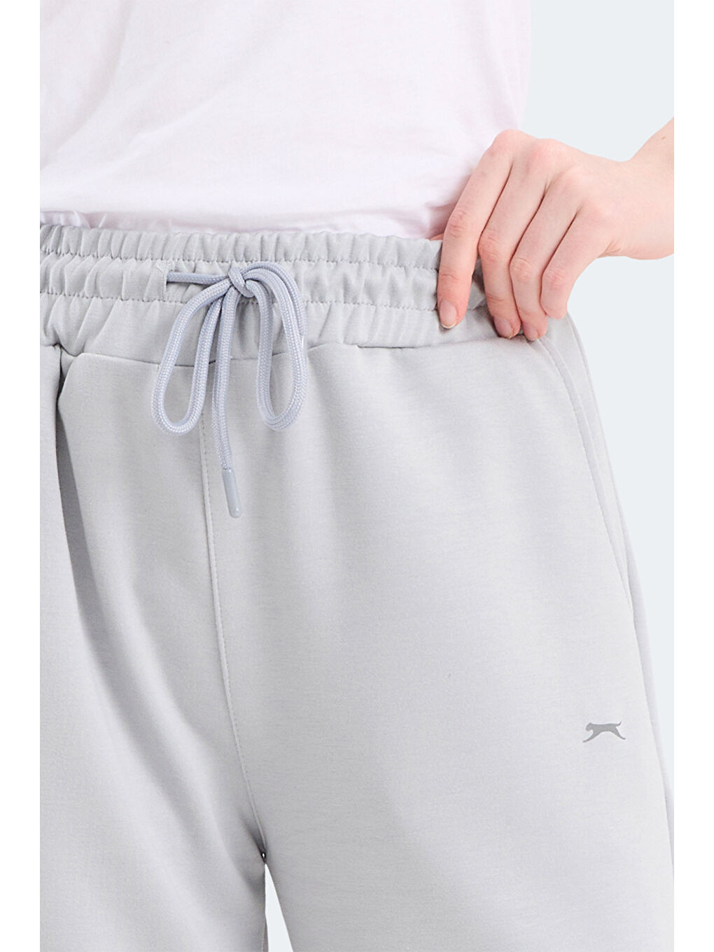 KLORAS I Kadın Cepli Gri Eşofman Altı-6