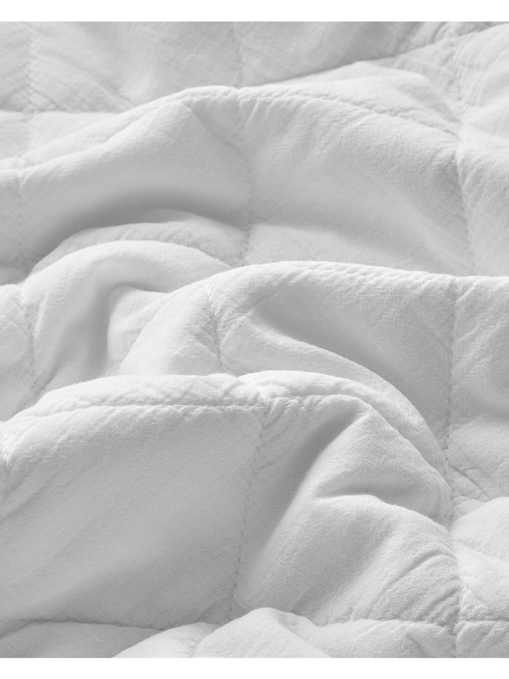 Vintage Diamond Çift Kişilik Yatak Örtüsü Takımı 200x220 cm Beyaz-4