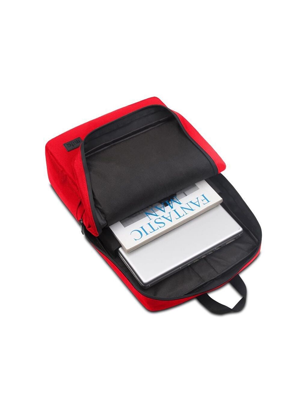 Kırmızı PR-EK102 15,6' Su Geçirmez Kumaş Notebook Sırt Çantası+M30 Notebook Soğutucu-7