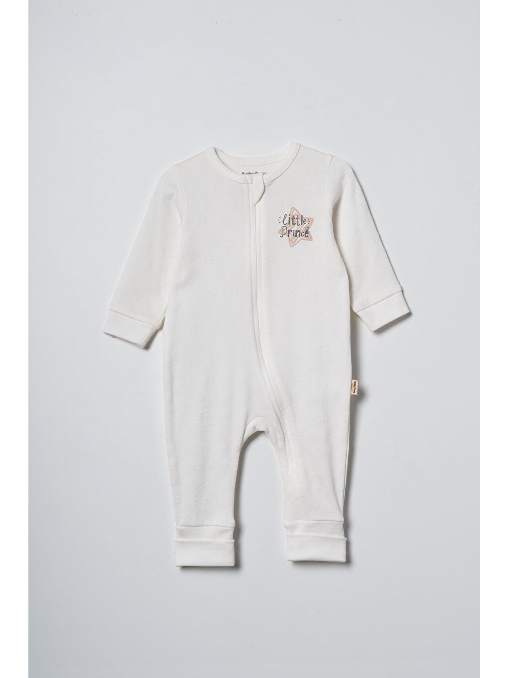 Ekru Bebek Tulum %100 Organik Pamuk , Bebek - Yenidoğan- CSYR4527-1