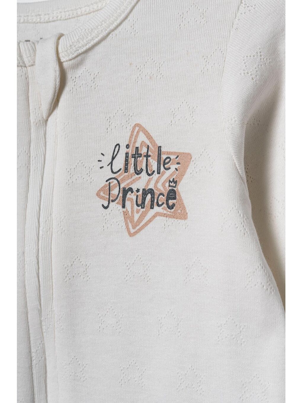 Ekru Bebek Tulum %100 Organik Pamuk , Bebek - Yenidoğan- CSYR4527-2