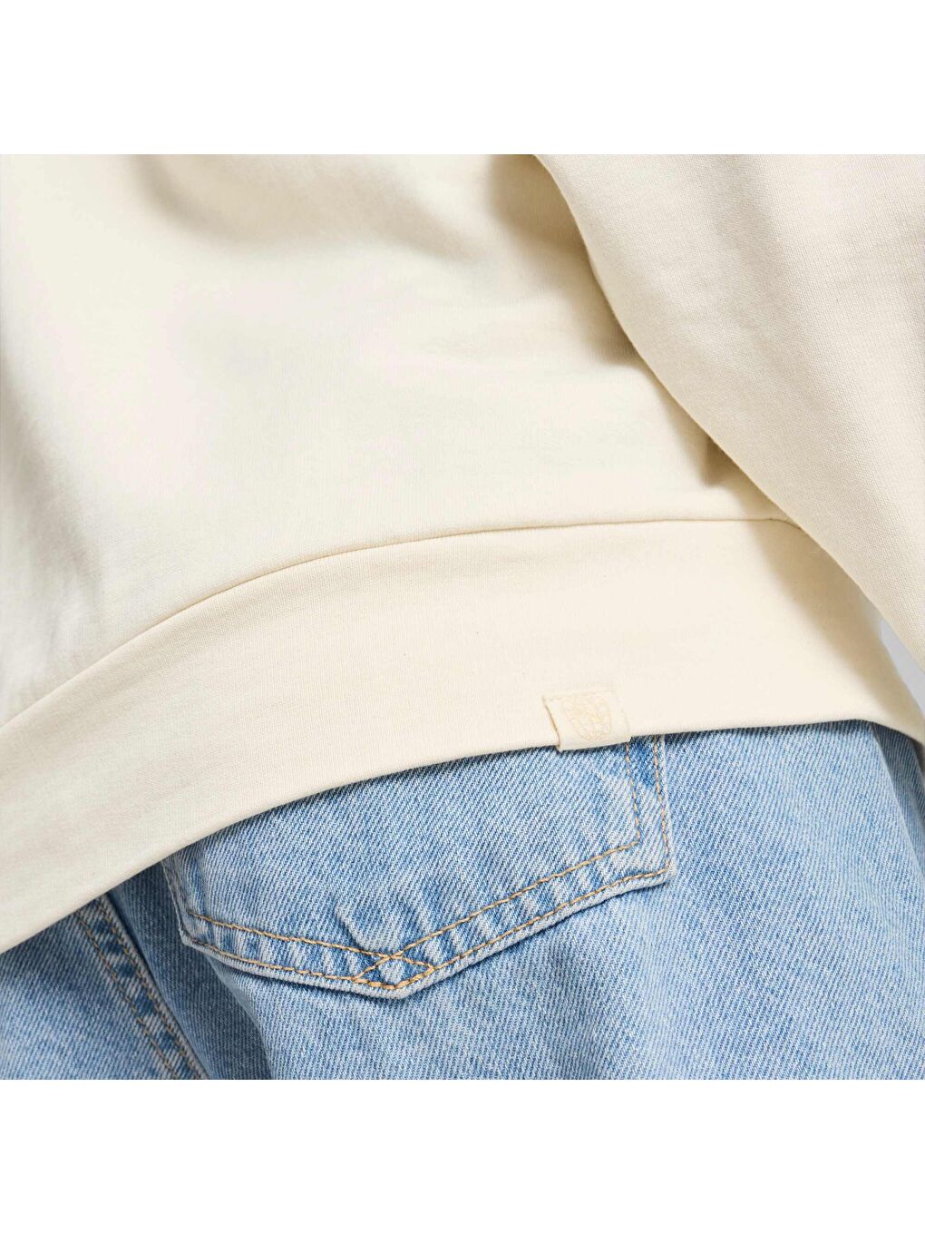 Ekru BETTER SPORTSWEAR Kadın Kapüşonlu Sweatshirt-1