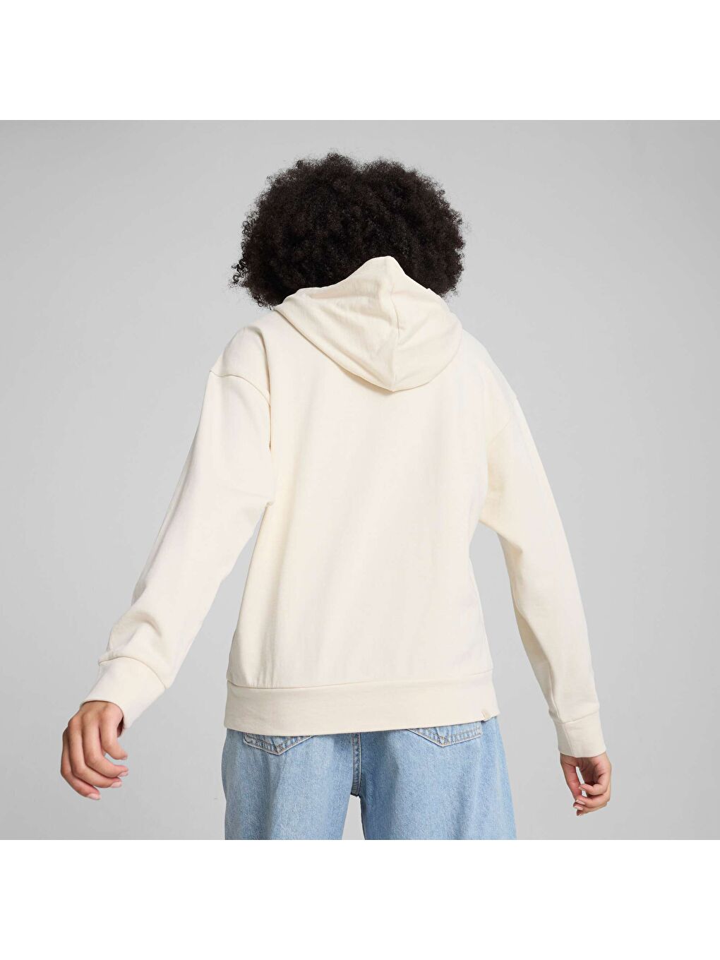 Ekru BETTER SPORTSWEAR Kadın Kapüşonlu Sweatshirt-2