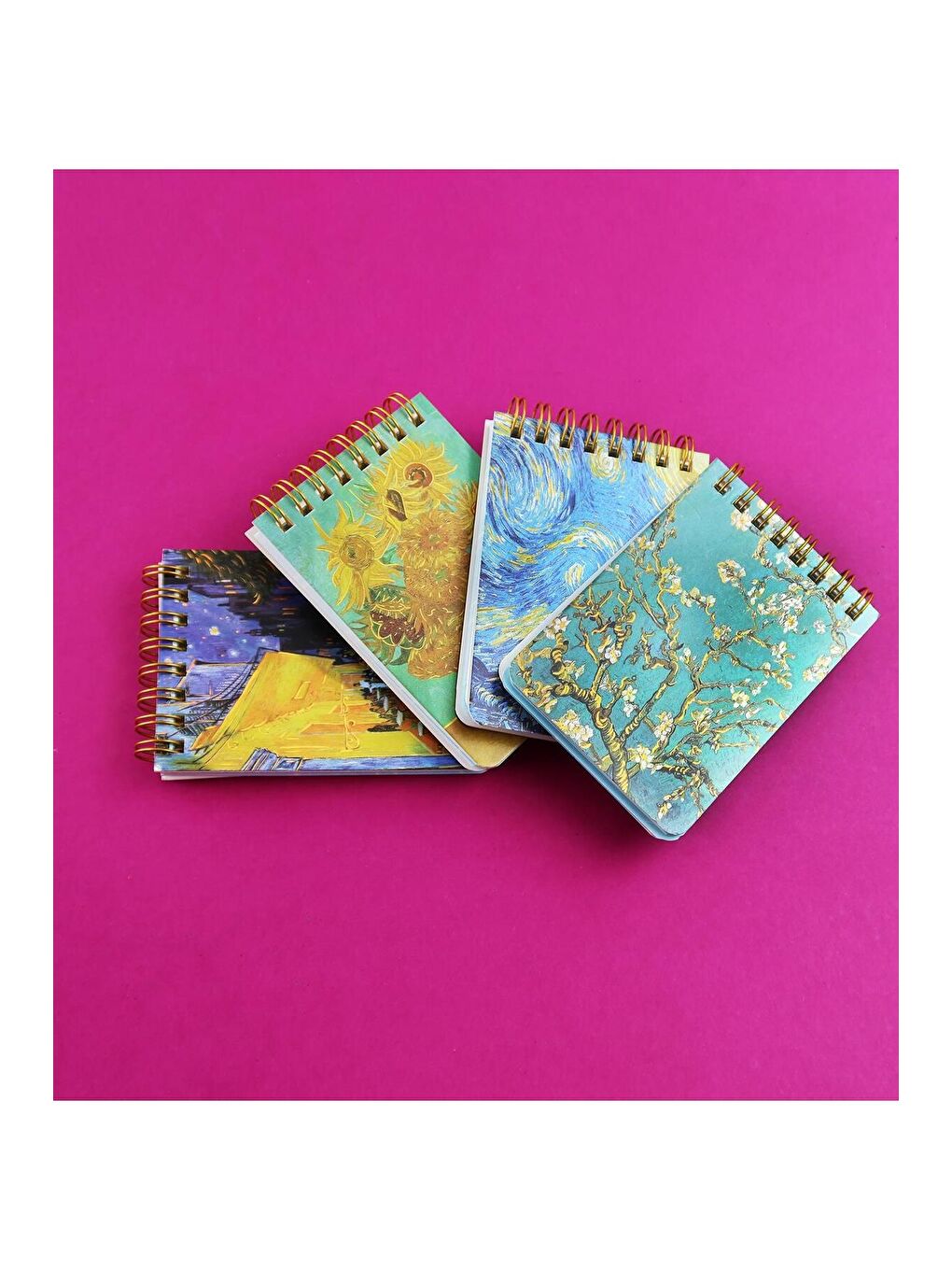 Van Gogh Tasarımlı Spiralli 11x7,5 Cm 70 Yaprak Defter BM-1720-2