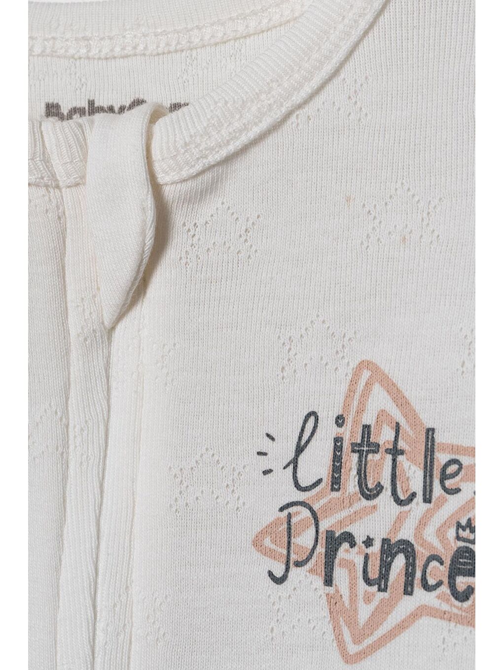 Ekru Bebek Tulum %100 Organik Pamuk , Bebek - Yenidoğan- CSYR4527-3