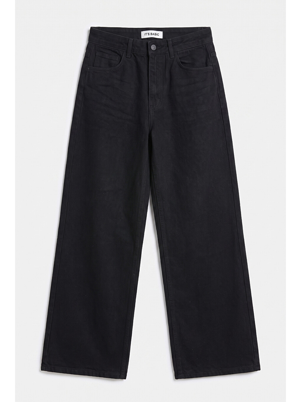 Kadın Siyah 1w6-1 Baggy Fit Bol Kesim Denim Jean-6