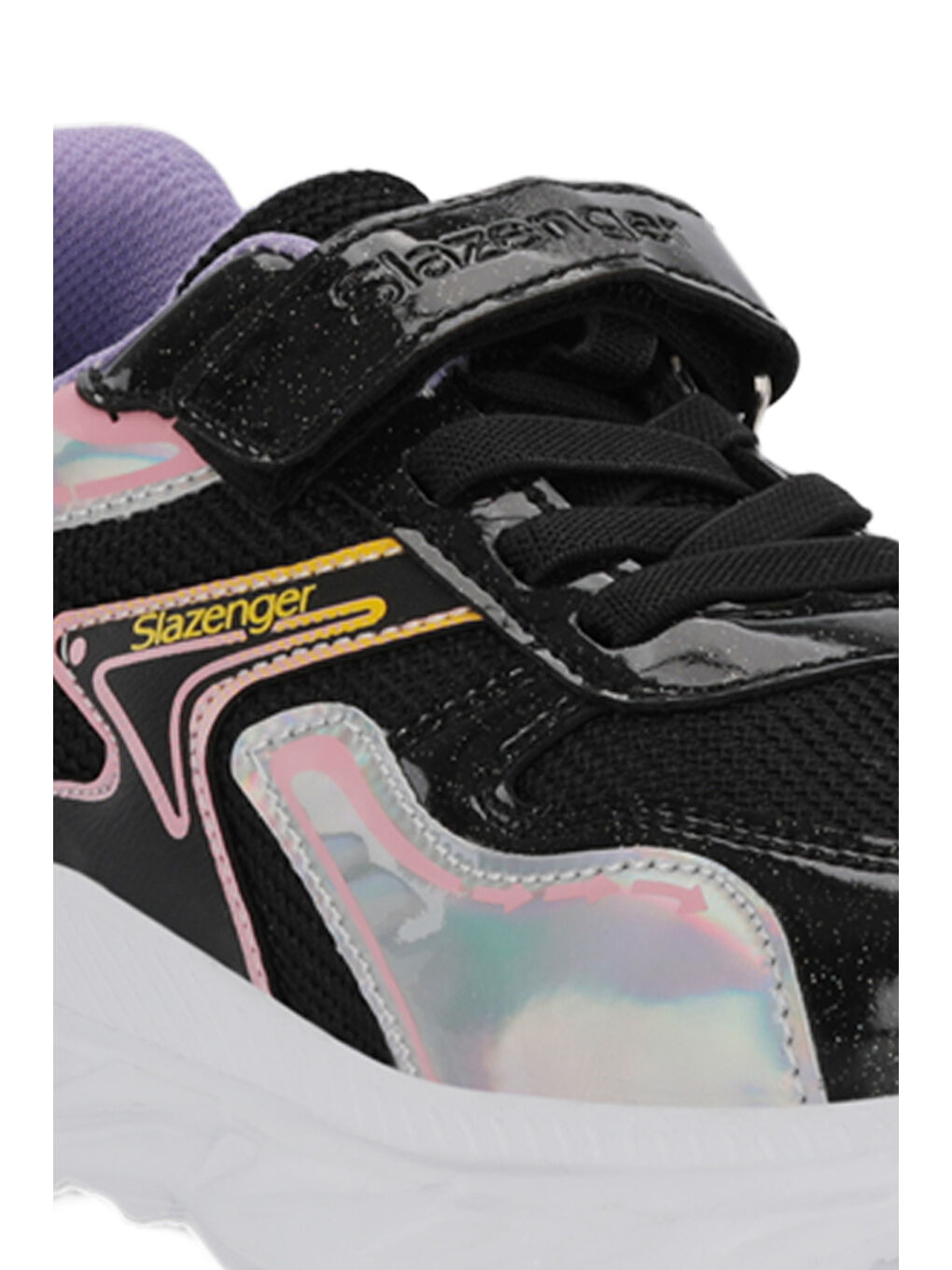 KAROLIS Kız Çocuk Cırt Cırtlı Siyah / Mor Günlük Spor Ayakkabısı-3