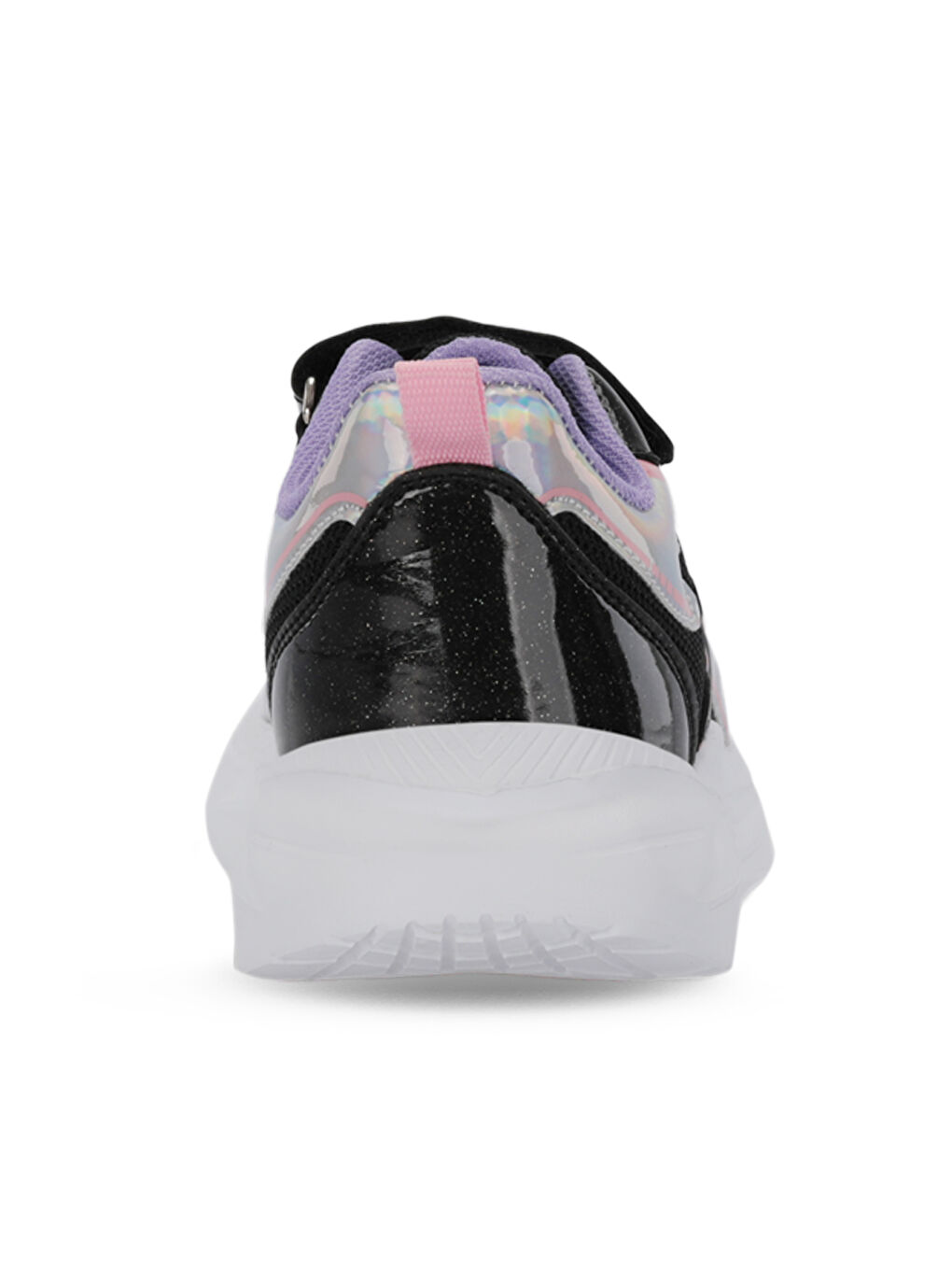KAROLIS Kız Çocuk Cırt Cırtlı Siyah / Mor Günlük Spor Ayakkabısı-5