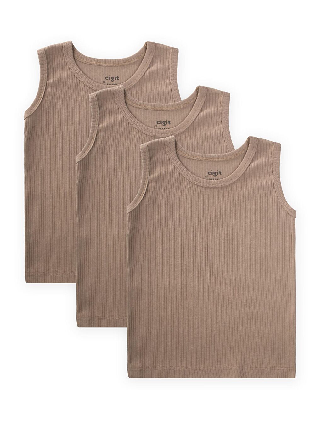 Bej Kız Çocuk İç Giyim Atlet