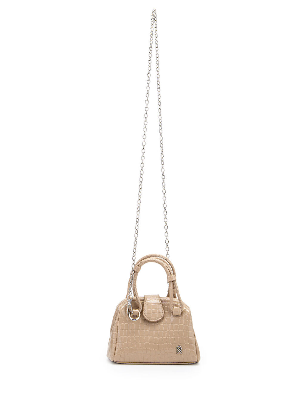 Mini Cluth Tokyo Kadın El Ve Çapraz Çanta Bej-3