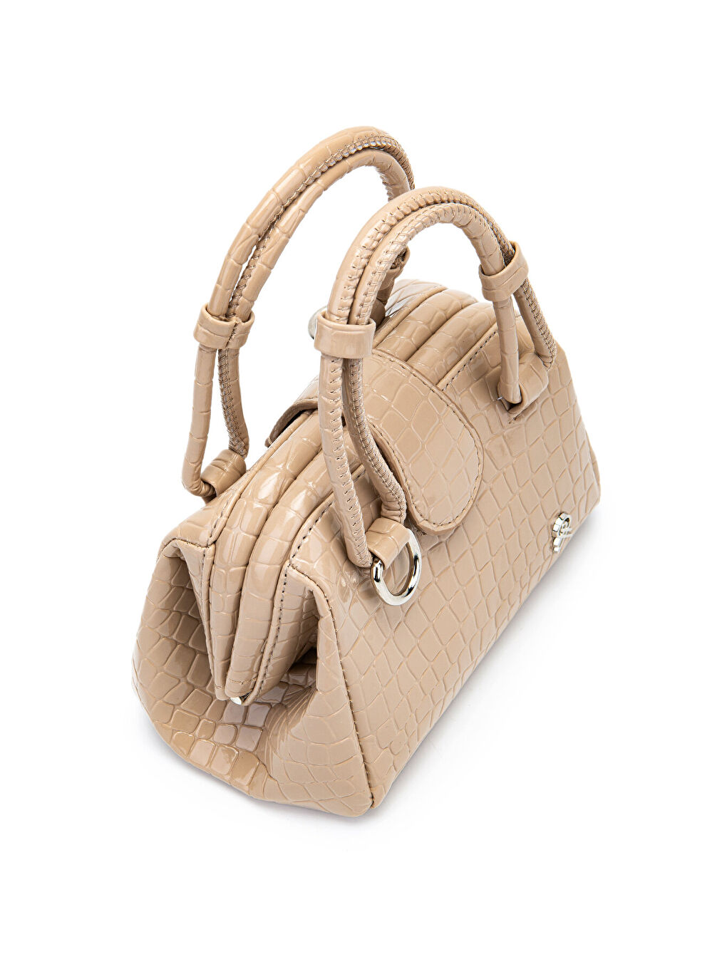 Mini Cluth Tokyo Kadın El Ve Çapraz Çanta Bej-4