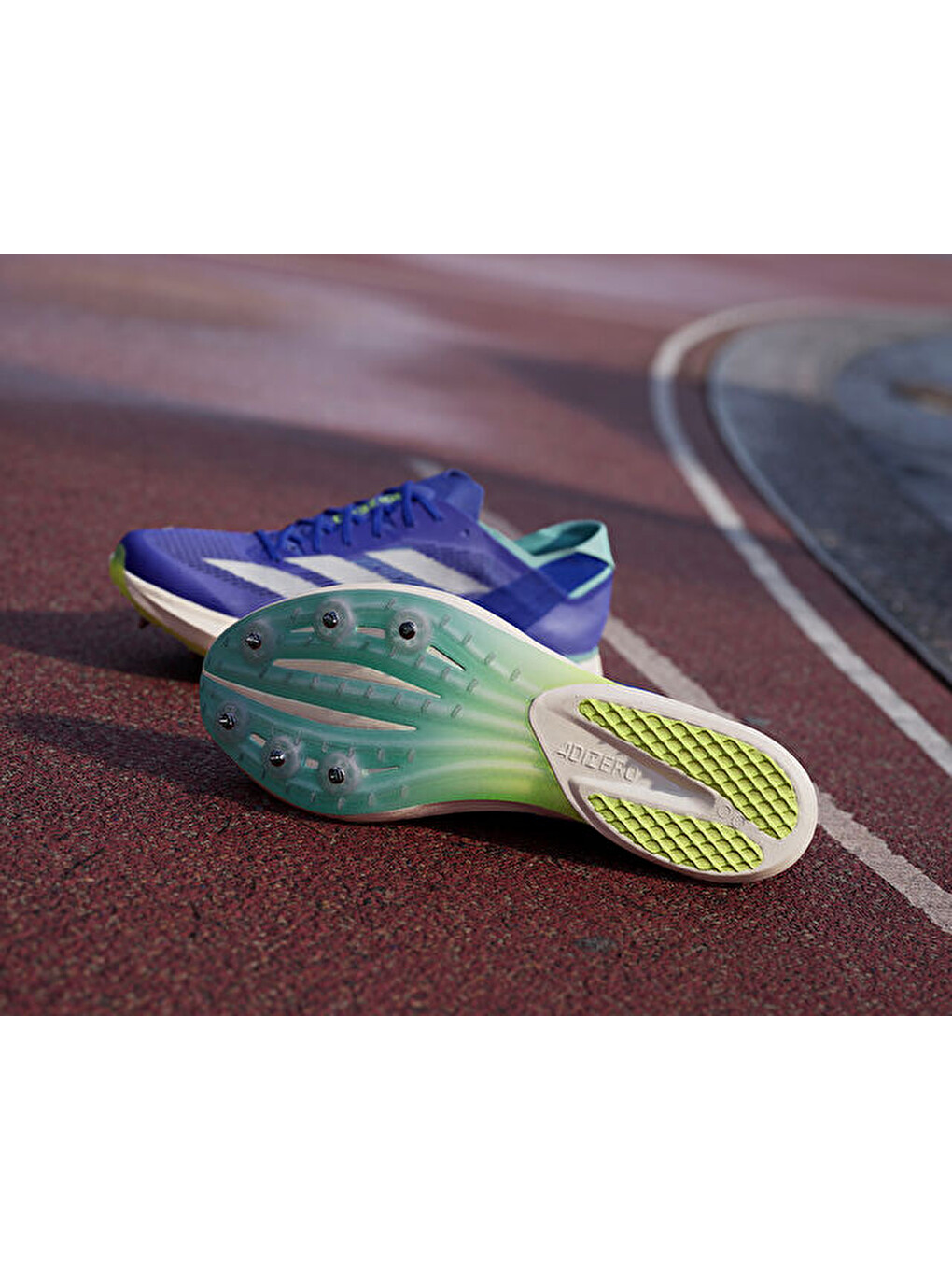 Adizero Avanti Unisex Çivili Atletizm Koşu Ayakkabısı If1189 Mavi-1
