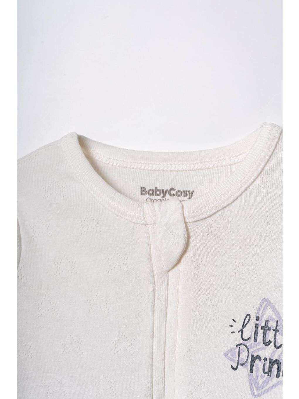 Ekru Bebek Tulum %100 Organik Pamuk , Bebek - Yenidoğan- csyr4526-2