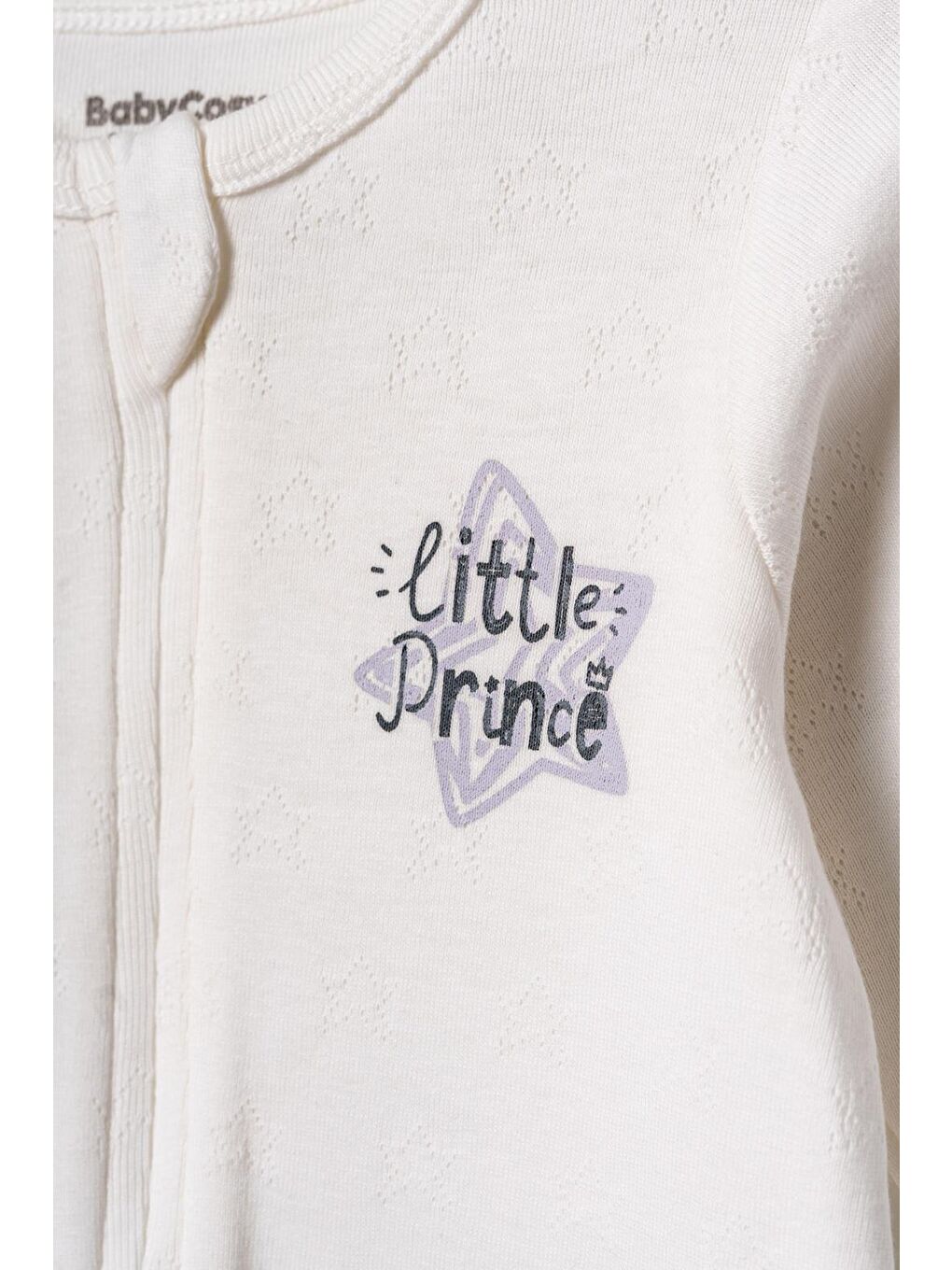 Ekru Bebek Tulum %100 Organik Pamuk , Bebek - Yenidoğan- csyr4526-3