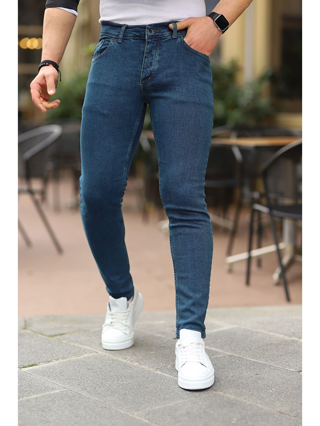 comstar Yeşil Slim Fit Elastanlı Denim Erkek Jean