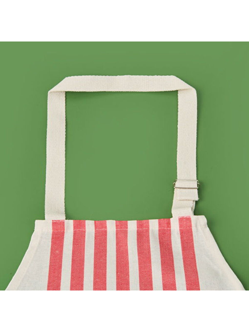 Lila Soft Zoe Mutfak Önlüğü - Ekru / Kırmızı - 54x78 cm-3