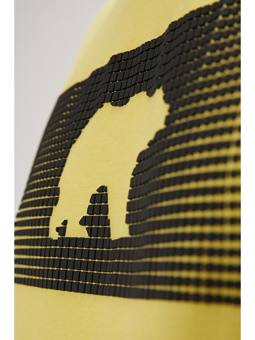 Fancy Sarı Baskılı Erkek Tişört-1