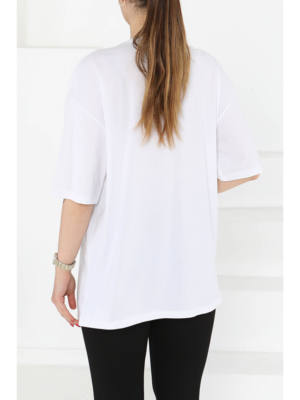 Baskılı Kısa Kollu T-Şhirt Beyaz - 27126-5